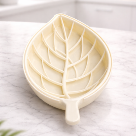 Plastic Soap Rack with Drain Tray – Bathroom Soap Holder Stand