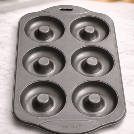 Non-Stick Donut Baking Tray – 6 Cavity Doughnut Mold Pan