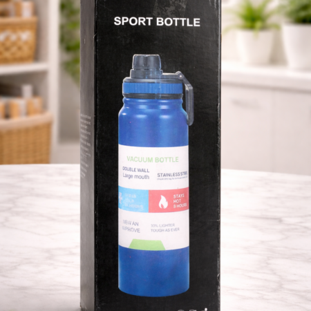 Stainless Steel Vacuum Sport Bottle – Double Wall Insulated Water Bottle