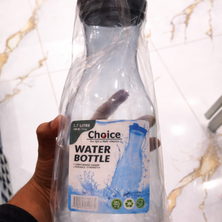 1.7L Water Bottle / Jug – Large Capacity Plastic Water Bottle (Choice Brand)