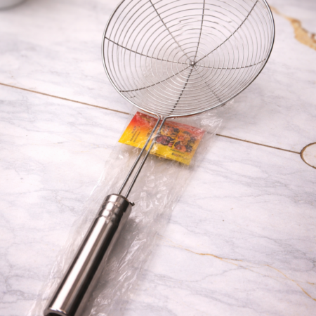 Stainless Steel Wire Skimmer / Frying Strainer – Long Handle Oil Strainer