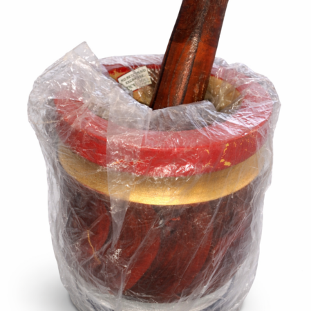 Wooden Mortar & Pestle Set – Okhli Musal for Spices & Herbs