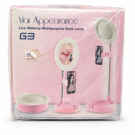 LED Ring Light with Mobile Holder & Stand – Makeup & Live Streaming Light