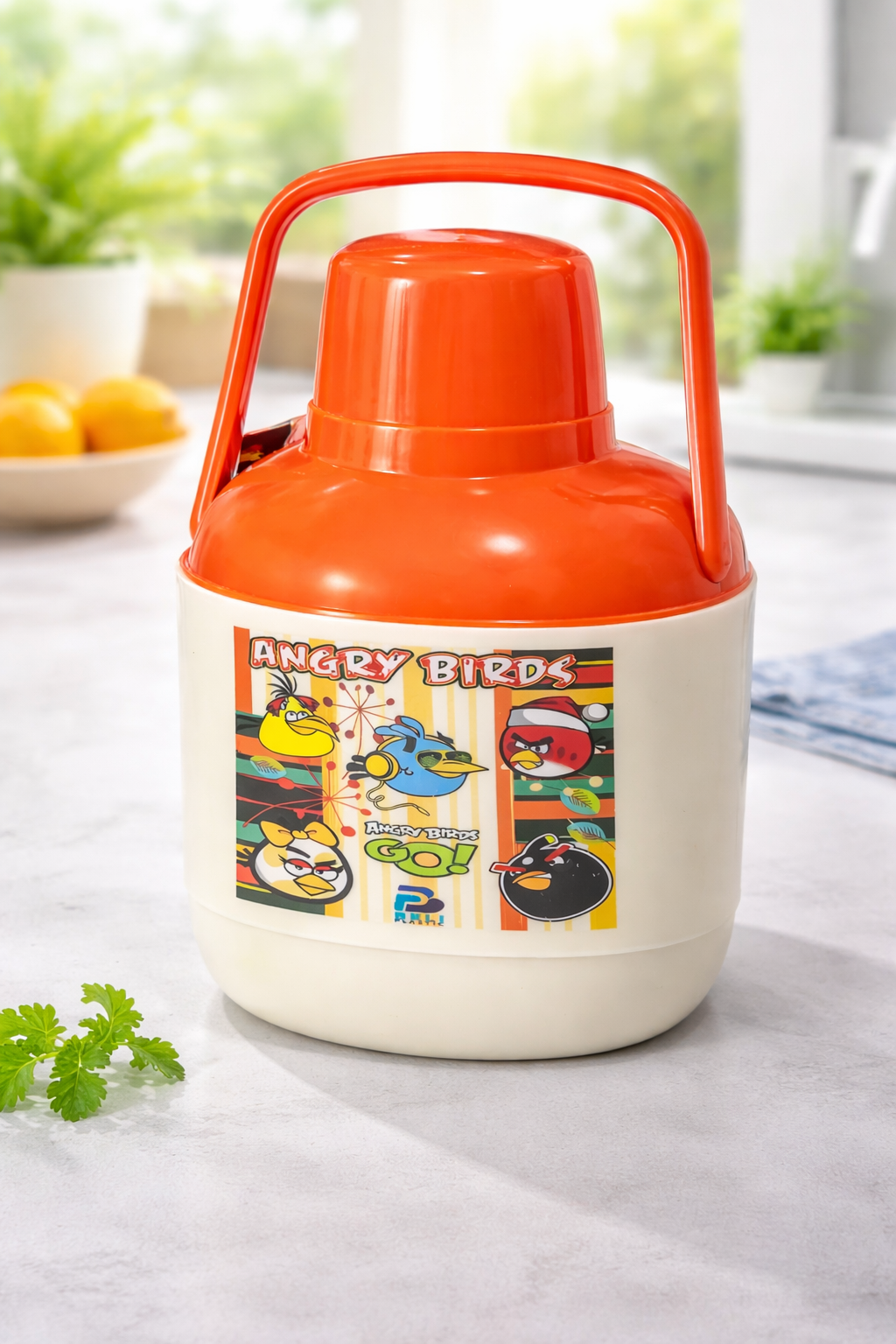 Kids Insulated Water Jug – Cartoon Design Portable Cooler with Handle