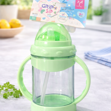 Baby Grip n Sip Cup – Spill-Proof Training Sipper with Handles