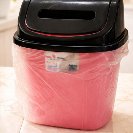 Plastic Swing Lid Dustbin | Household Waste Bin with Flip Top Lid