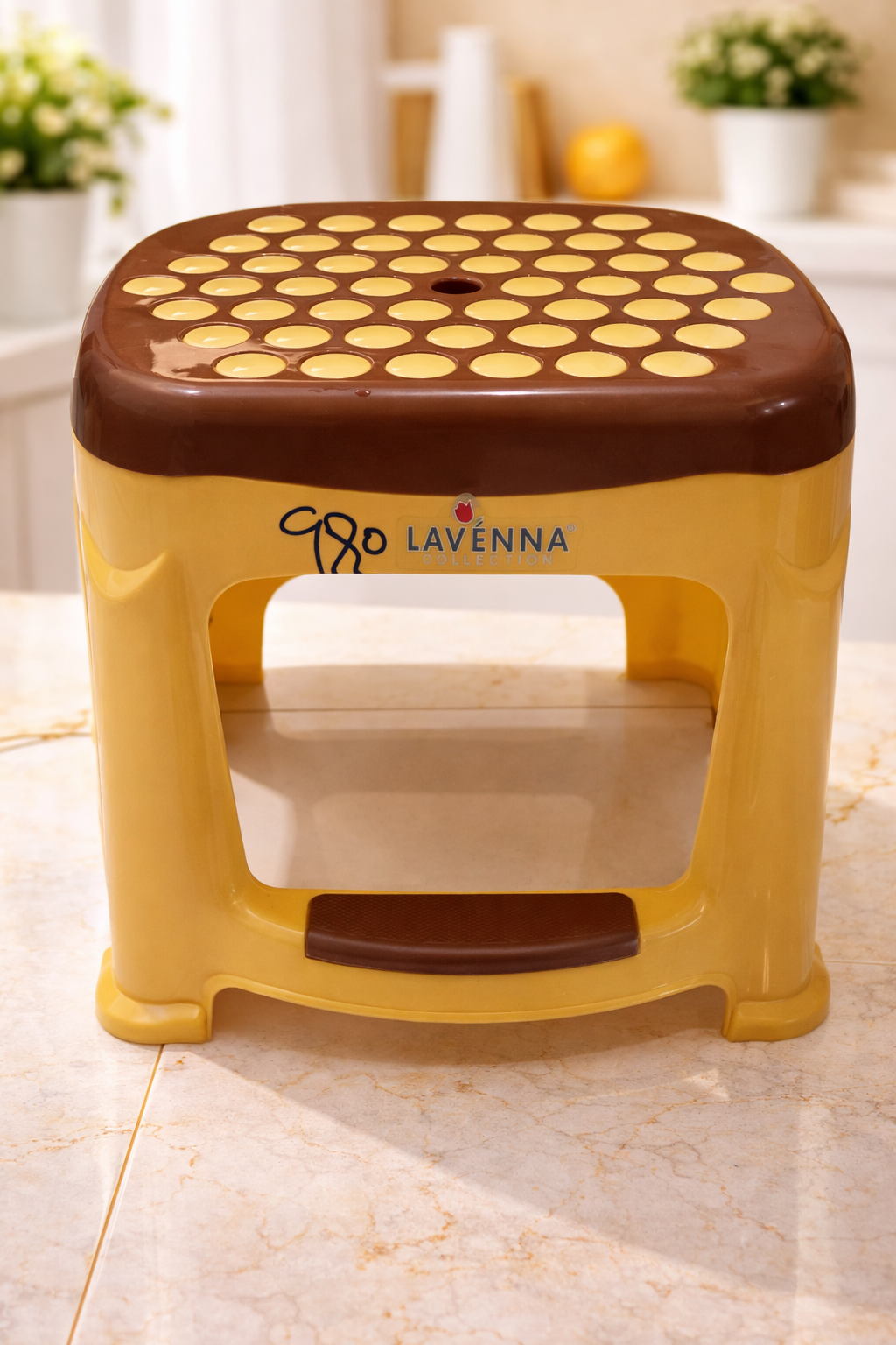 Non-Slip Plastic Step Stool | Heavy Duty Multipurpose Household Stool