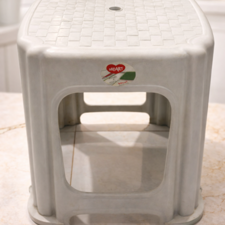 Heavy Duty Plastic Step Stool | Durable Household Stool for Kitchen & Bathroom