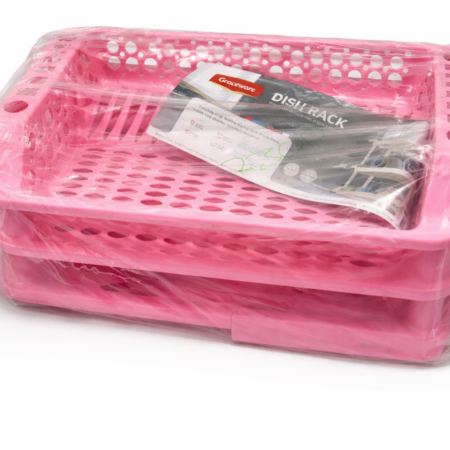 2-Layer Plastic Dish Rack | Kitchen Plate & Utensil Drying Organizer