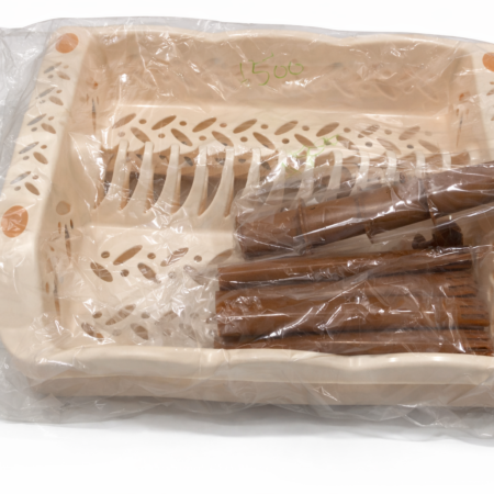 Plastic Dish Rack with Cutlery Holder | Kitchen Plate Drying Stand