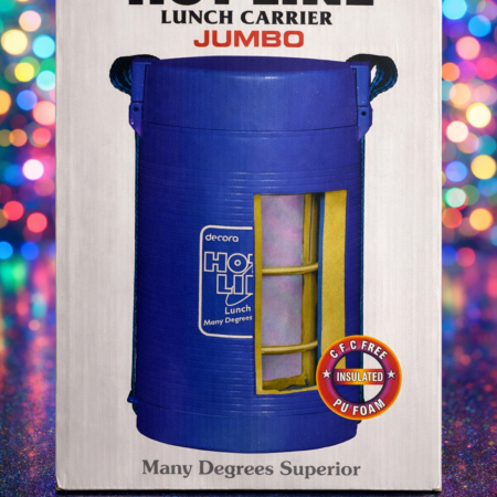 Decora Hot Line Jumbo Lunch Carrier | Insulated Stainless Steel Tiffin Set