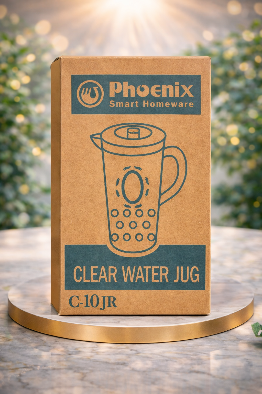 Phoenix Smart Homeware Clear Water Jug C-10JR | Transparent Drinking Pitcher