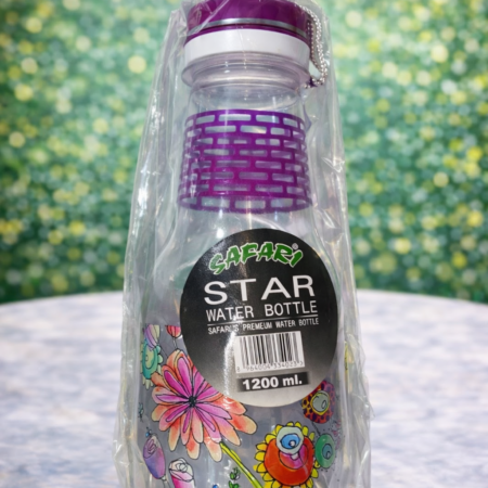 Safari Star Water Bottle 1200ml – Premium Large Capacity Plastic Water Bottle