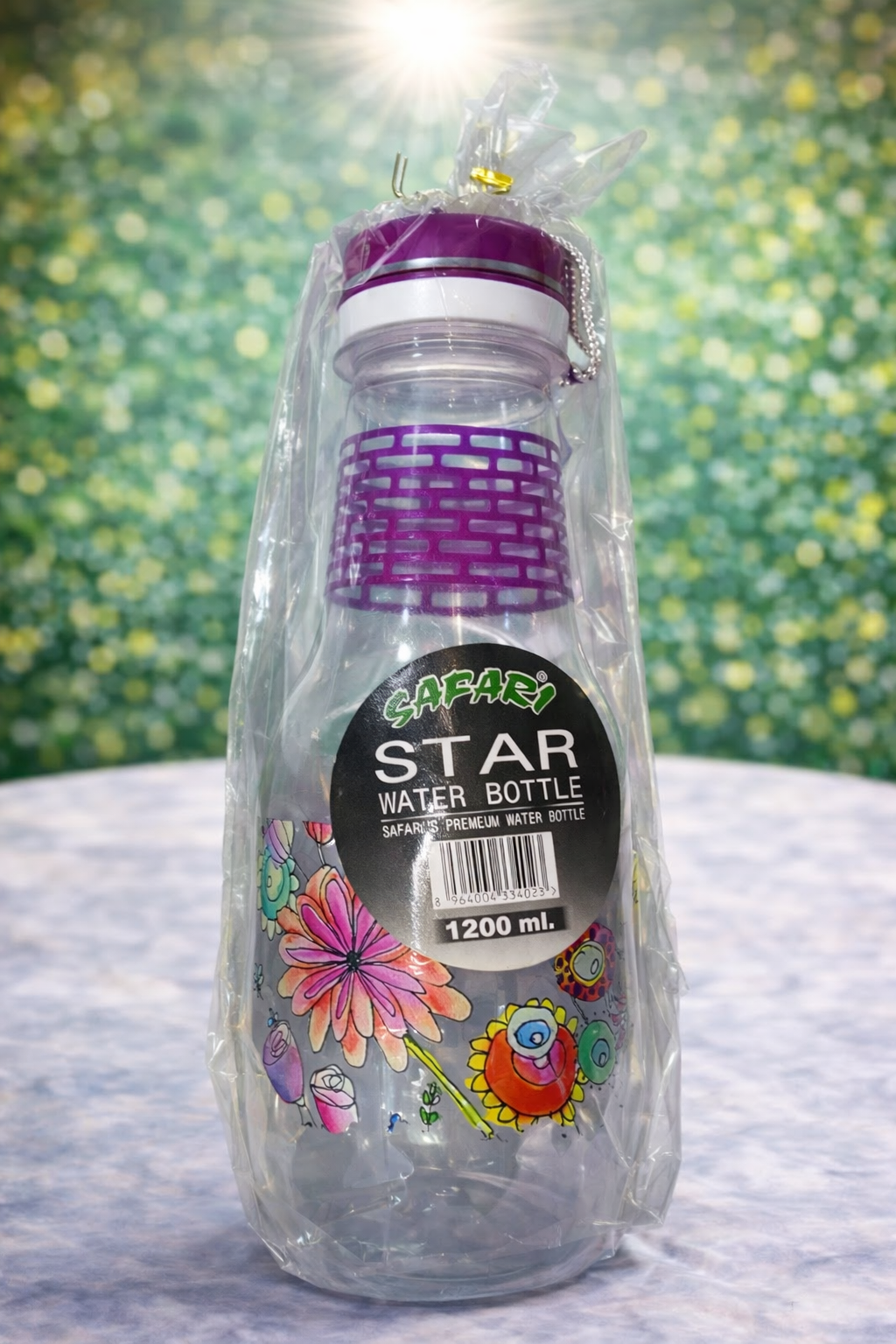 Safari Star Water Bottle 1200ml – Premium Large Capacity Plastic Water Bottle