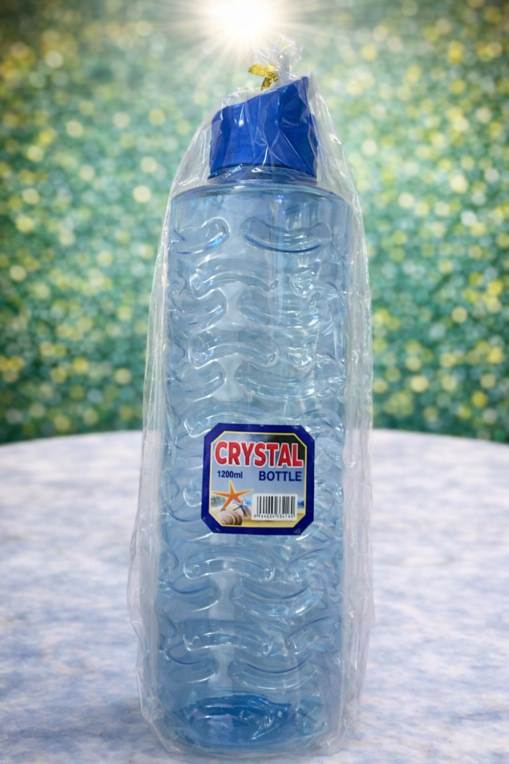 Crystal Water Bottle 1200ml – Large Capacity Reusable Plastic Water Bottle