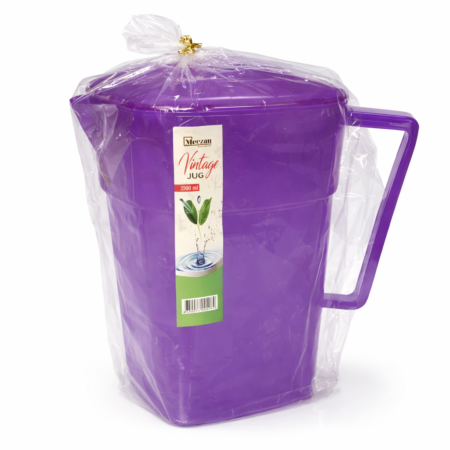Meezan Vintage Plastic Water Jug – 3300 ml Large Capacity Beverage Pitcher