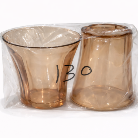 Transparent Plastic Glass Set – 2 Piece Durable Drinking Glasses