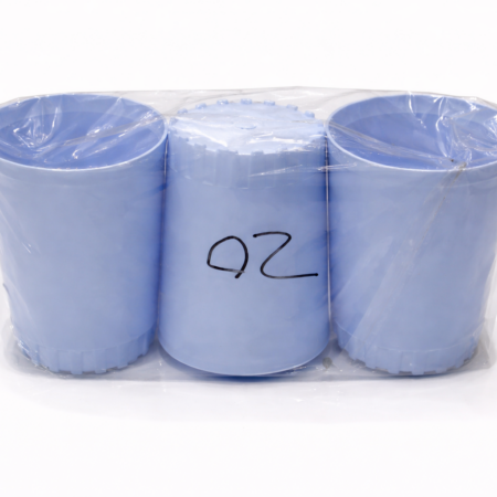 Plastic Drinking Glass Set – 3 Piece Durable Household Glasses (Blue)