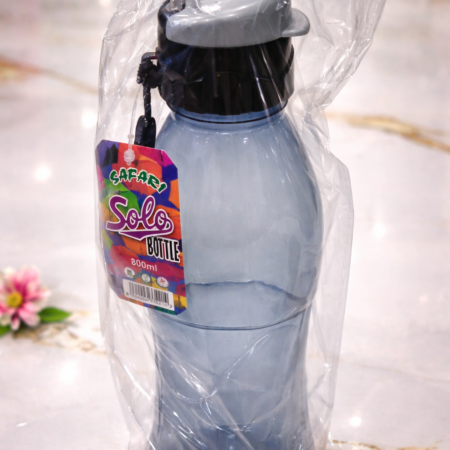 Safari Solo Plastic Water Bottle 800ml – Leakproof Sports & Travel Bottle